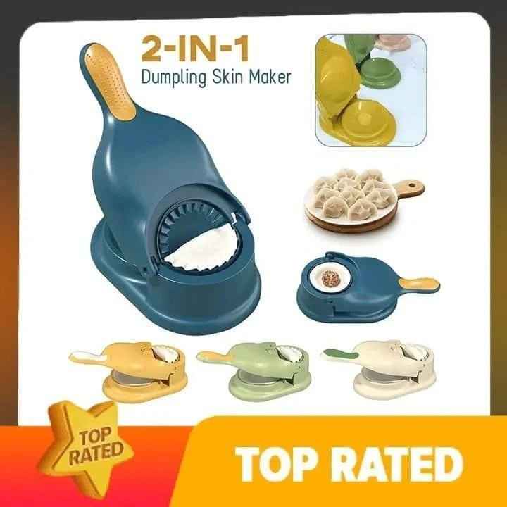2-in-1 Dumpling & Samosa Maker – Manual Press Mold for Pastry, Dough & Snacks
