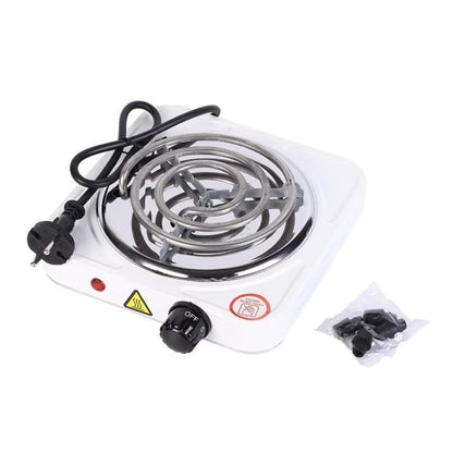 Electric Stove for Cooking - 1000W Hot Plate, Fast Heating, Auto-Thermostat, Easy to Clean