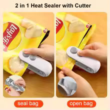 Small Kitchen Gadget – Resealable Snack Bag Sealer Portable Tool