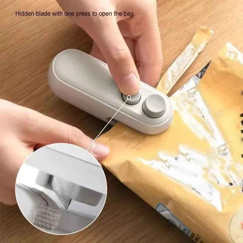 Mini Sealing Machine – Portable Food Bag Sealer, Heat Sealer for Plastic Bags & Snacks