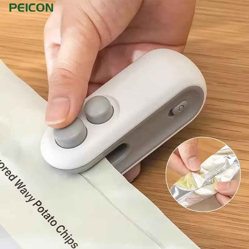 Mini Sealing Machine – Portable Food Bag Sealer, Heat Sealer for Plastic Bags & Snacks