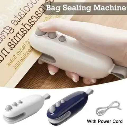 Mini Sealing Machine – Portable Food Bag Sealer, Heat Sealer for Plastic Bags & Snacks