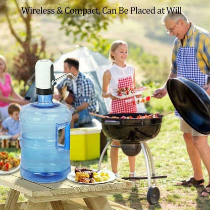 Electric water dispenser compatible with bottles