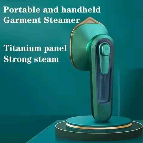 Portable Mini Steam Iron – Handheld Garment Steamer with Ceramic Soleplate