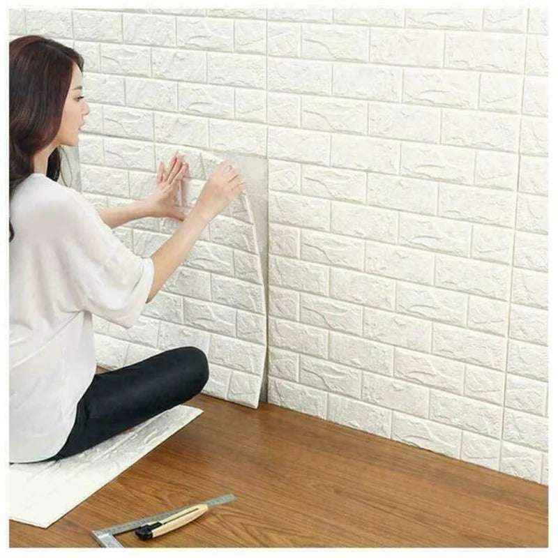 Premium 3D Wall Panels – Peel & Stick Foam Decorative Wall Decals for Bedroom & Living Room Decor