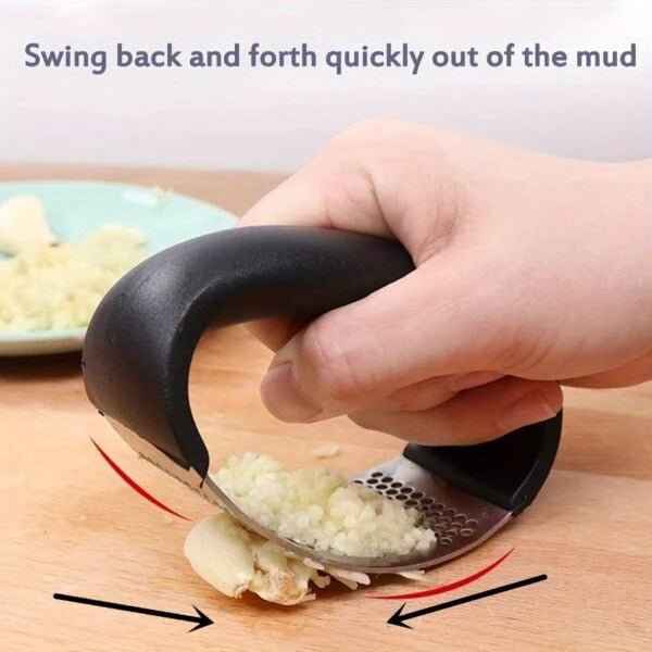 Stainless Steel Garlic Press – Heavy-Duty Manual Crusher & Mincer Tool