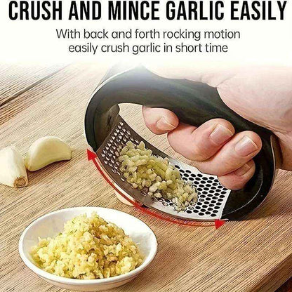 Stainless Steel Garlic Press – Heavy-Duty Manual Crusher & Mincer Tool