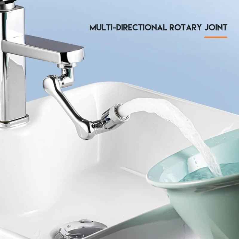 Universal Splash Filter Faucet – 1080° Rotating Kitchen Faucet Sprayer, Water-Saving Sink Aerator
