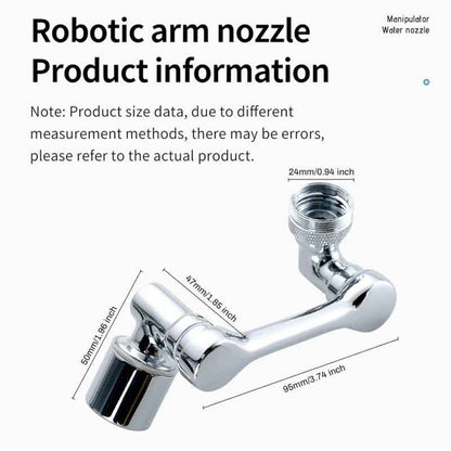 Universal Splash Filter Faucet – 1080° Rotating Kitchen Faucet Sprayer, Water-Saving Sink Aerator