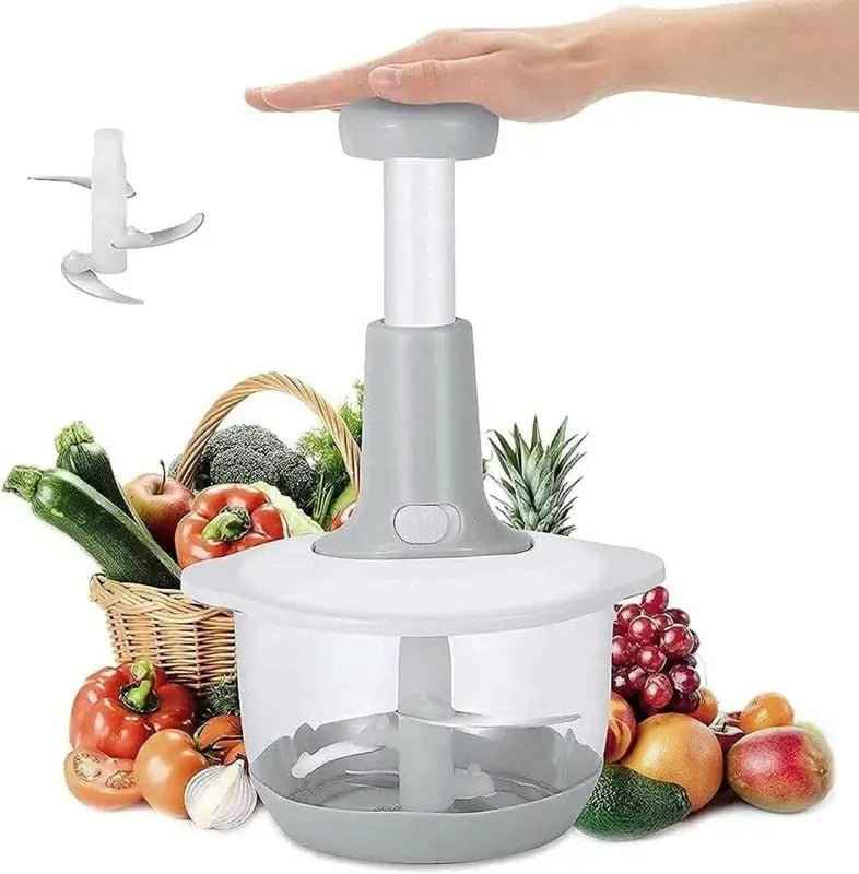 Vegetable Chopper – Manual Vegetable Cutter, Hand Chopper & Salad Cutter for Kitchen