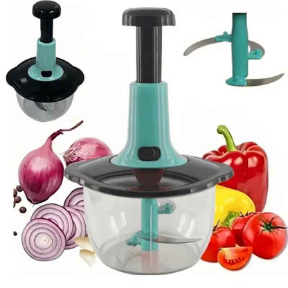 Vegetable Chopper – Manual Vegetable Cutter, Hand Chopper & Salad Cutter for Kitchen