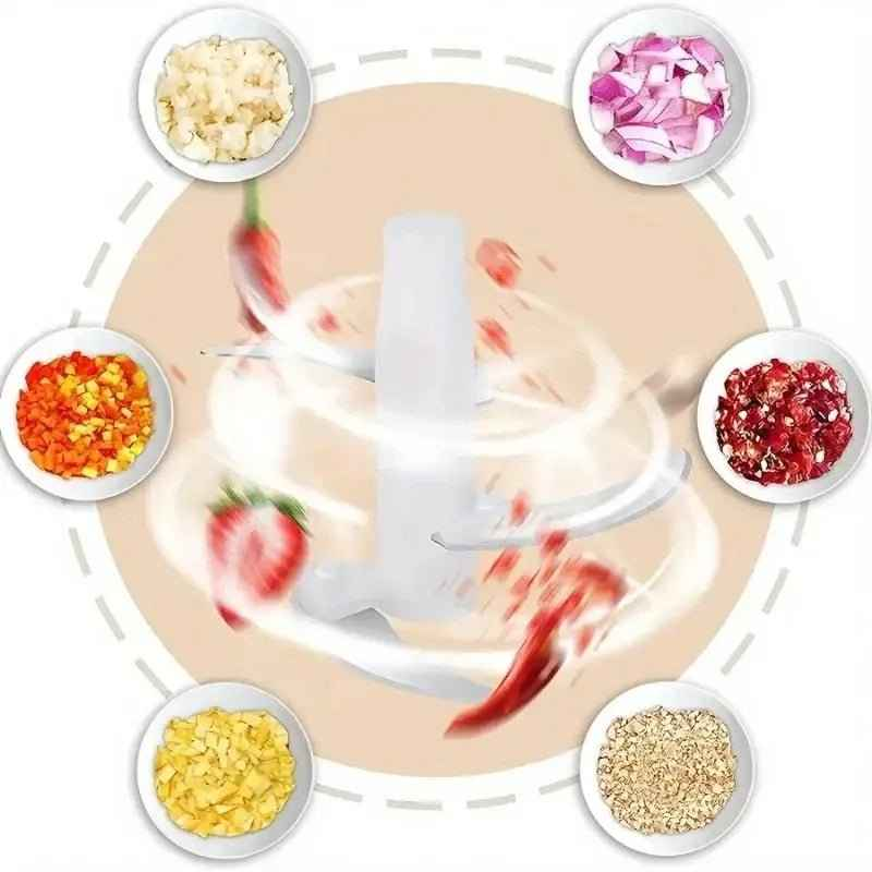 Vegetable Chopper – Manual Vegetable Cutter, Hand Chopper & Salad Cutter for Kitchen