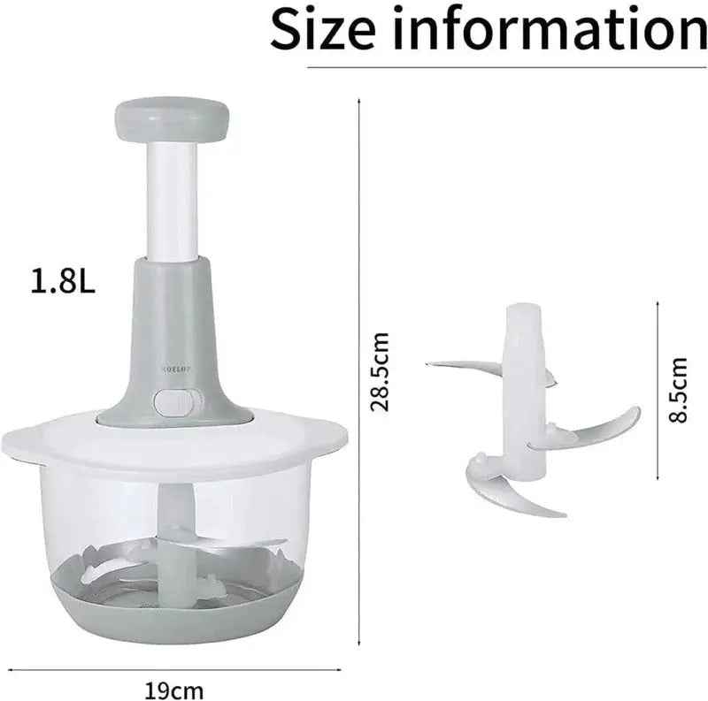 Vegetable Chopper – Manual Vegetable Cutter, Hand Chopper & Salad Cutter for Kitchen