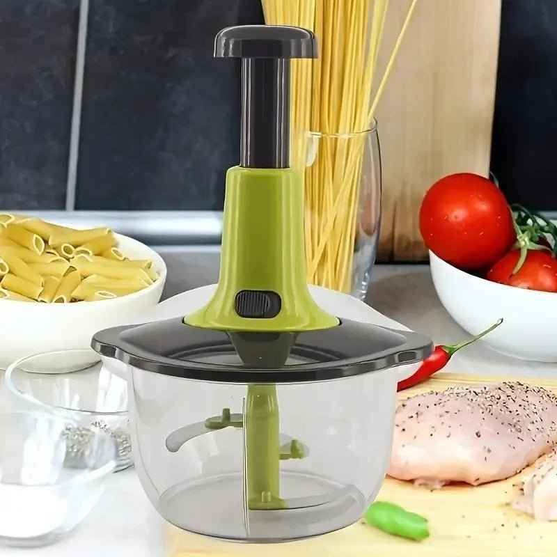 Vegetable Chopper – Manual Vegetable Cutter, Hand Chopper & Salad Cutter for Kitchen
